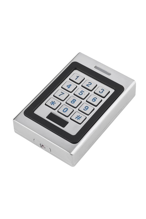 IP67 Waterproof RFID Card Door Access Controller Keypad Security Entry System with Zinc Alloy Case for Home Office, Silver (4.33 inches / 11 cm)