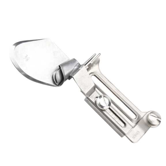 Rupoun Industrial Flat Sewing Machine Accessory Overlock Binder Hemmer Binding Attachment Folder, Stainless Steel Hemming Tool for Clean Finish, Silver