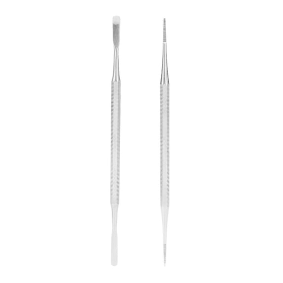Rupoun Ingrown Toenail Tool Kit Professional Stainless Steel File Lifter Set Pedicure Foot Care Tools Double End 2 Pieces