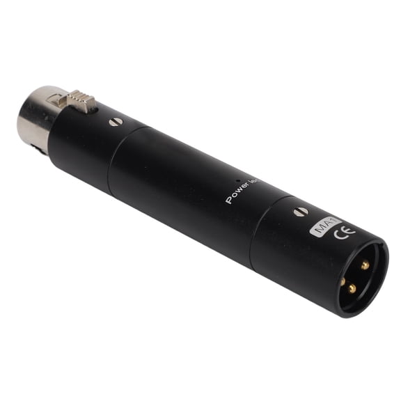 Rupoun Inline Microphone Preamp Lossless Amplification Dynamic Active Inline Mic Booster Preamplifier with 28dB Gain for Broadcasting Live Streaming Black