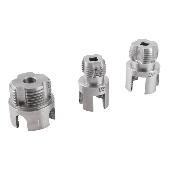 Rupoun Integrated Internal External Pipe Threading Tool Set, 1/4in Hex Shank, G1/2 G3/4 G1 Sizes, High Speed Steel PVC Pipe Thread Maker