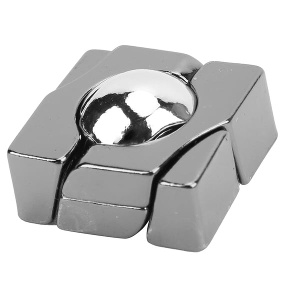 Rupoun Intelligence Lock Toy High Hardness Educational Decompression Stress Relieve Metal Brain Teaser Puzzle Box for Kids and Adults (1.42 in / 3.6 cm)