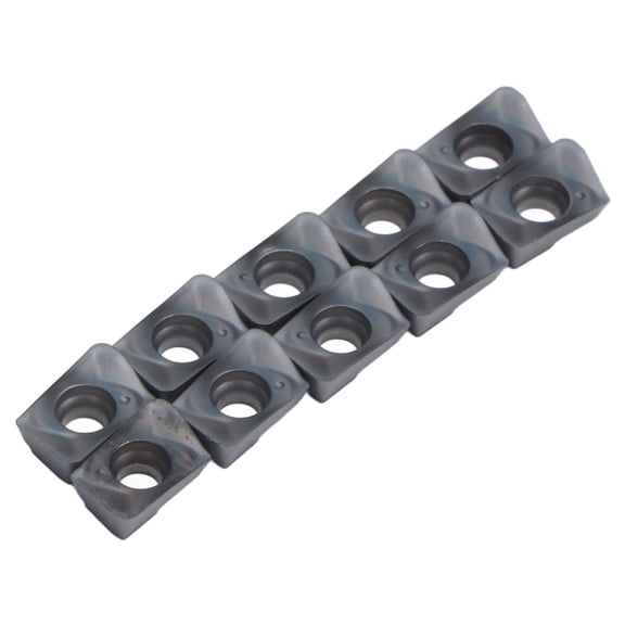 Rupoun JDMT070208R Turning Insert Cemented Carbide Lathe Cutter Indexable Milling CNC Tool Set Kit for Stainless Steel Cast Iron Alloy Steel Precision Cutting, 10-Pack (10 inches / 25.4 cm)
