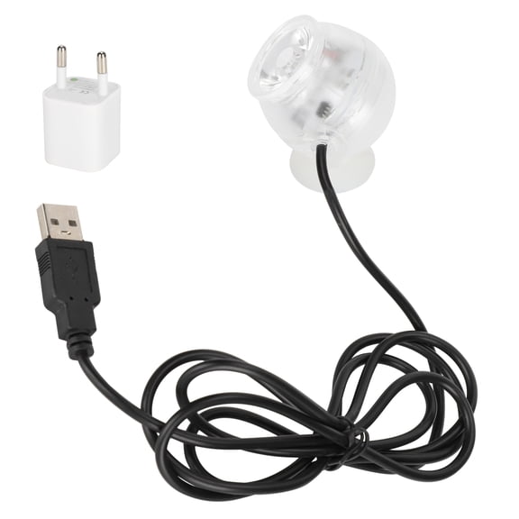Rupoun LED Fish Tank Spot Light IP68 Waterproof Submersible Aquarium Lamp Landscape Decor 110-240V Magnetic Motor Acrylic Fish Tank Light Submersible Lamp Underwater Light EU Plug No Battery Required