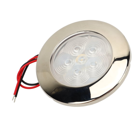 Rupoun LED Puck Light DC12V RV Boat Ceiling Recessed Mount Interior Lighting 1W Sunlight White 5500-6300K