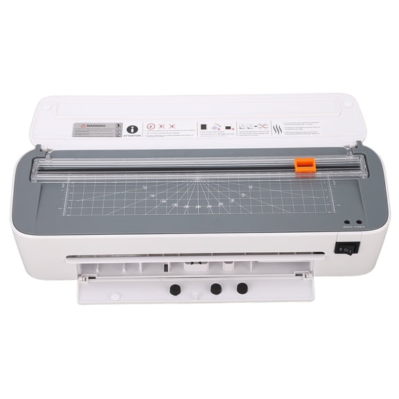 Rupoun Laminator Machine A4 Desktop Hot Cold Thermal Laminating with Paper Cutter Corner Rounder for Office School Business EU Plug 220-240V 280W 9.06 inches / 230 mm