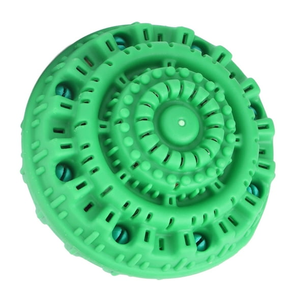 Rupoun Laundry Ball Eco Friendly Practical Bamboo Charcoal Nano Laundry Ball Clothes Washer Machine Cleaning Tool Reusable Anti-Static Wrinkle Release Green Silica Gel, 1 Count