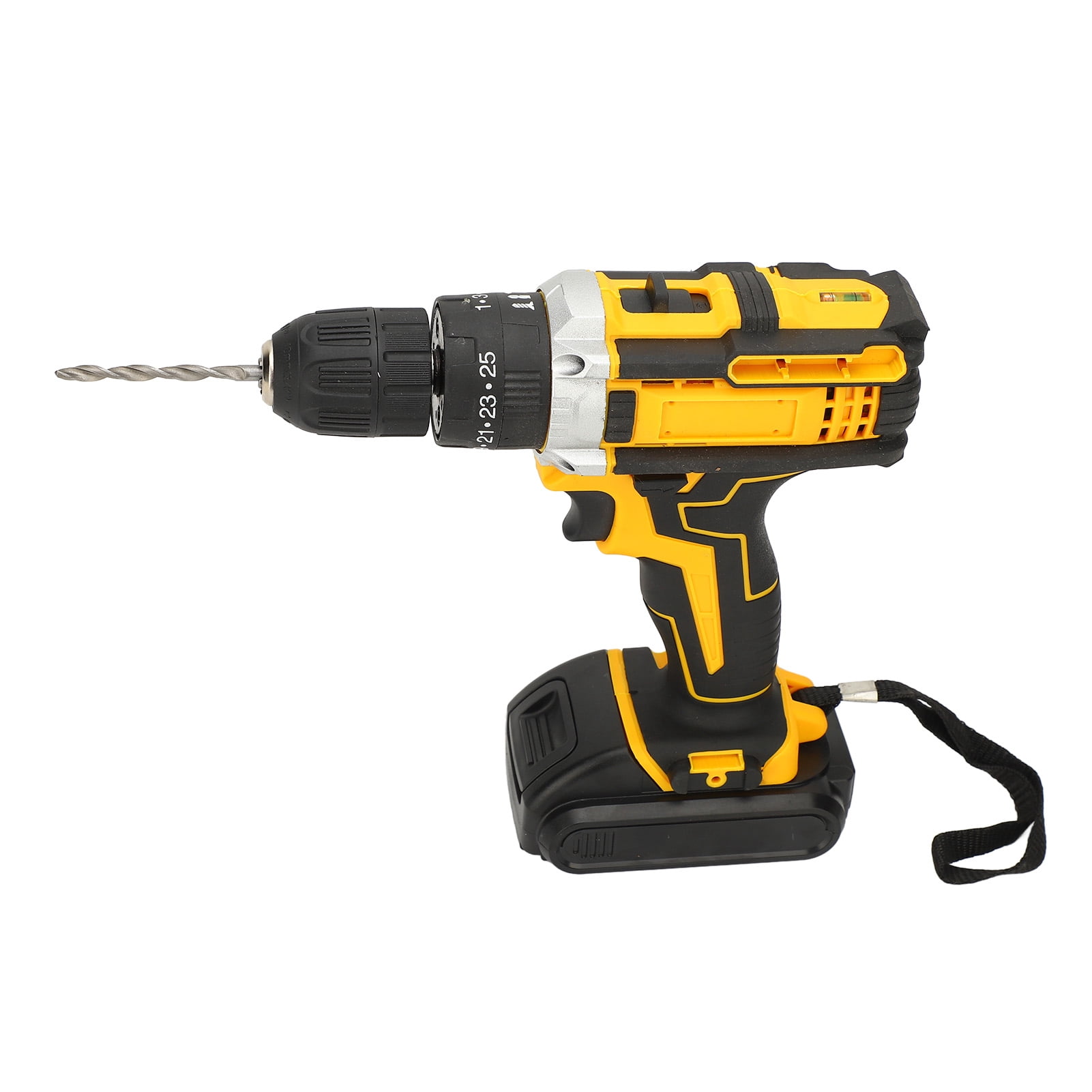 Rupoun Lithium Electric Drill Kit Cordless Driver Battery Powered Handheld Drill for Wood Steel Drilling with 2 Batteries and Case (11.8 inches / 30.0 cm)