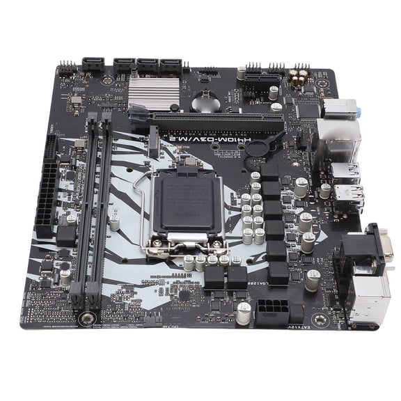 Rupoun M.2 Computer Motherboard for LGA 1200, Dual Channel DDR4 2933/2666MHz, SATA 3.0, USB 3.2, Gigabit LAN, Micro ATX Mainboard for 10th Gen Intel Processors (11.42 in / 29 cm)