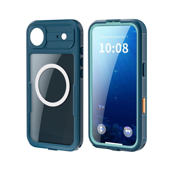 Rupoun Magnetic Waterproof Phone Case IP68 Shockproof Full Body Protection Underwater Phone Cover for iPhone 17 Air