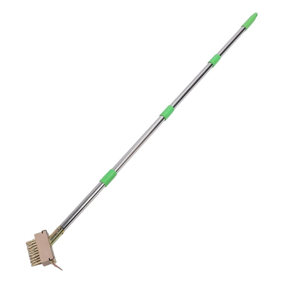 Rupoun Manual Crevice Weeding Tool, 58.27 inches / 148 cm Detachable Long Handle Crack Weeder and Moss Remover for Roof, Sidewalk, Terrace, and Driveway, High Efficiency Stainless Steel Hand Weeder