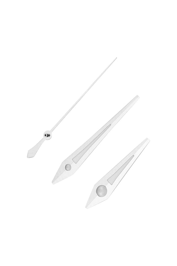 Men's Watch Hand Replacement Kit Fit for ETA2824 Movement, Hour Minute Second Needles Set, Silver (0.35 in / 9 mm, 0.51 in / 13 mm)