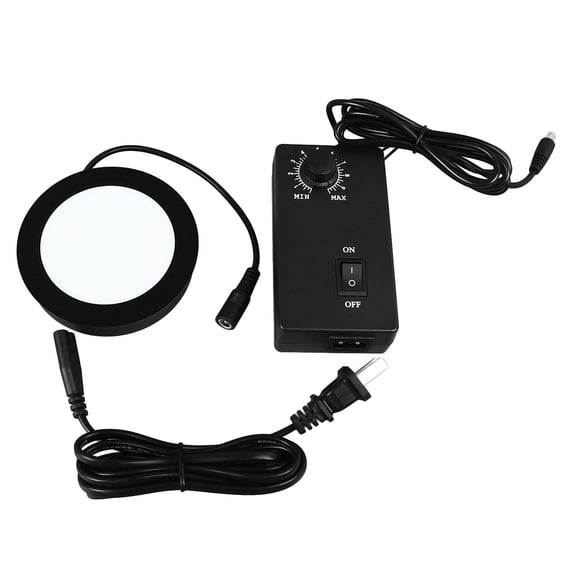 Rupoun Microscope Bottom Light LED Adjustable Illumination Round Source for Laboratory