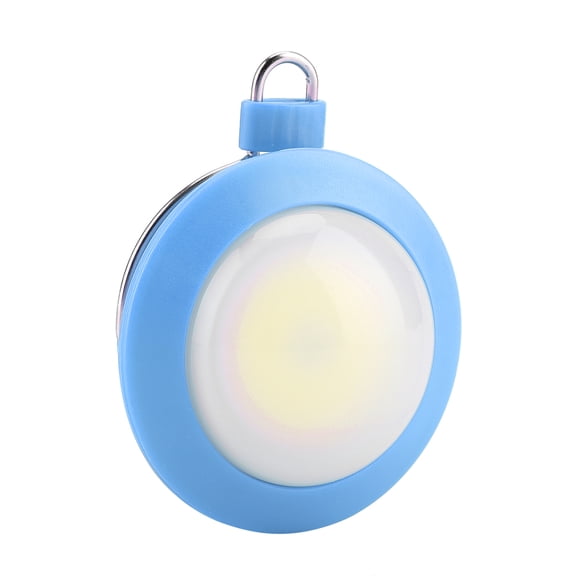 Rupoun Mini COB LED Super Bright Round Camping Lantern Outdoor Night Lamp with Hook Magnetic Base (Blue) - 3.2 inches / 8.1 cm, 2.6 oz / 73 g