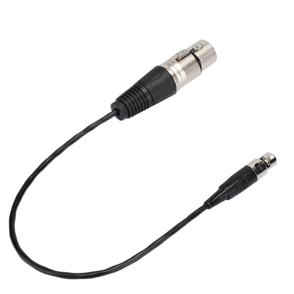 Rupoun Mini XLR 3-Pin Female to XLR 3-Pin Female Audio Cable Cord, 11.8 inches / 30 cm Professional Microphone Adapter for Cameras, SLRs, and Standard Audio Equipment Connections, 1 Pack