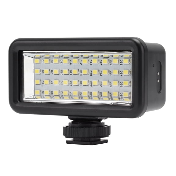 Rupoun Motion Camera Fill Light Waterproof IPX8 Magnetic Charging LED Video Light with 8 Color Temperature Filters Built-in 2500mAh Battery Dimmable Portable Photography Lamp for Action Cameras