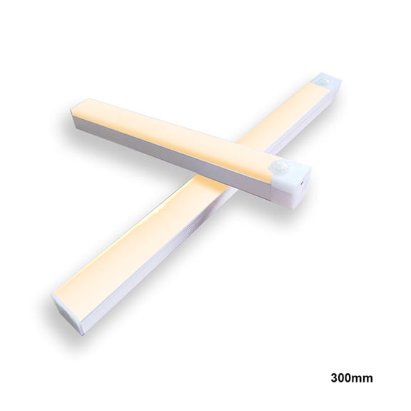 Rupoun Motion Sensor Night Light Rechargeable Dimmable LED Light, Portable Stick-On Indoor Light for Hallway Kitchen Closet, Warm White, 11.81 inches / 30 cm