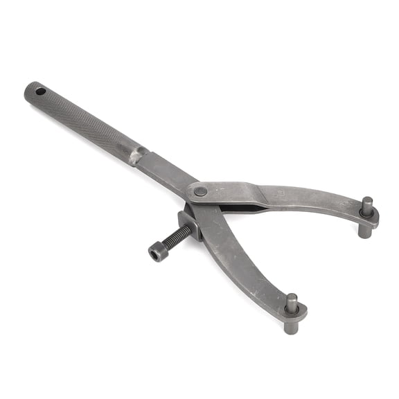 Rupoun Motorcycle Adjustable Spanner Wrench, Heavy Duty Iron Y Shape Flywheel Rotor Sprocket Clutch Hub Holder Tool, Universal Fitment Mechanic Repair Tools, 11.5 inches / 29.2 cm Length, Gray