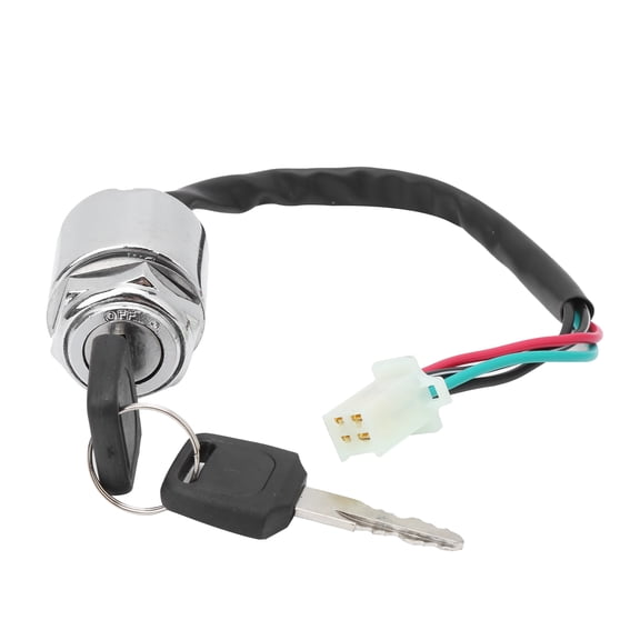 Rupoun Motorcycle Electric Bike Ignition Switch Set with 2 Keys Replacement Universal for ATV Mini Moto Dirt Bike 5.91 inches / 15 cm
