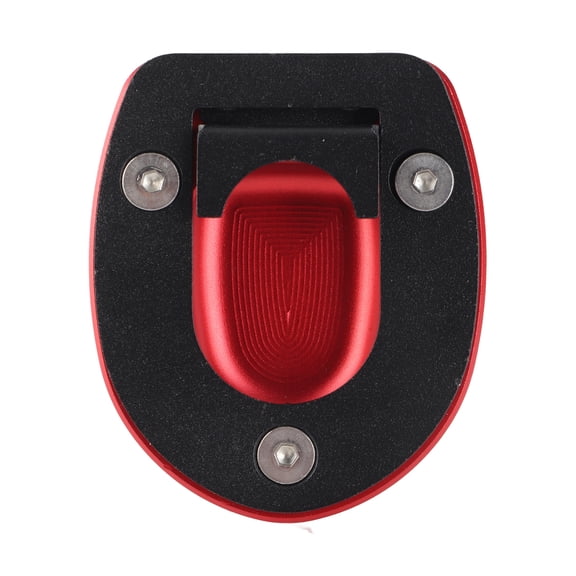 Rupoun Motorcycle Kickstand Pad Side Stand Enlarger Plate Fit for Vespa GTS 250 300 2013-2019 Red (3 inches / 76 mm)