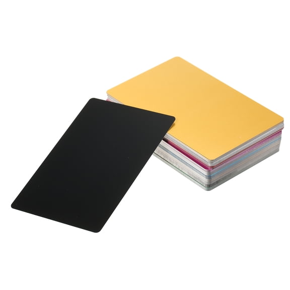 Rupoun Multicolor Aluminum Business Cards Blanks Laser Engraving Metal Tags Materials for CNC Engraver for DIY Cards