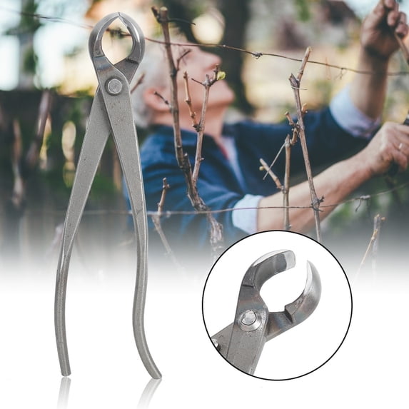 Rupoun Multifunction Carbon Steel Garden Branch Cutter Long Handle Bonsai Pruning Shear (8.5 inches / 21.7 cm)