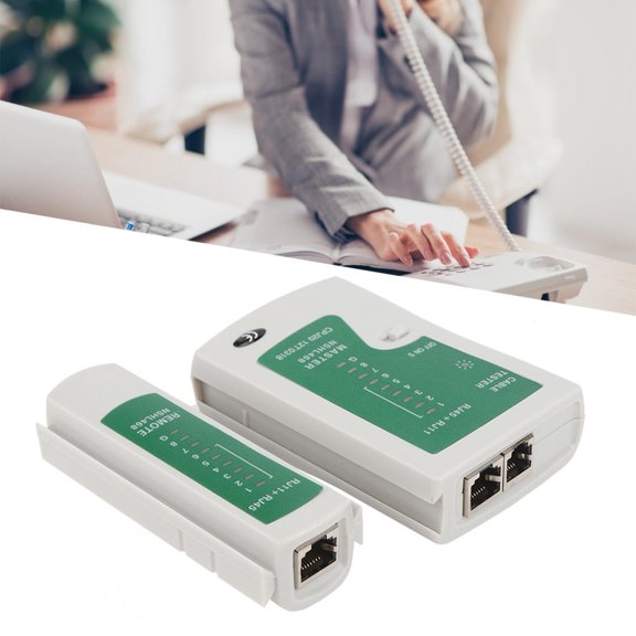 Rupoun Multifunctional RJ45 and RJ11 Network Cable Tester, Fast and Accurate Wire Fault Detector Tool for Ethernet and Phone Lines, 6.3 inches / 16 cm