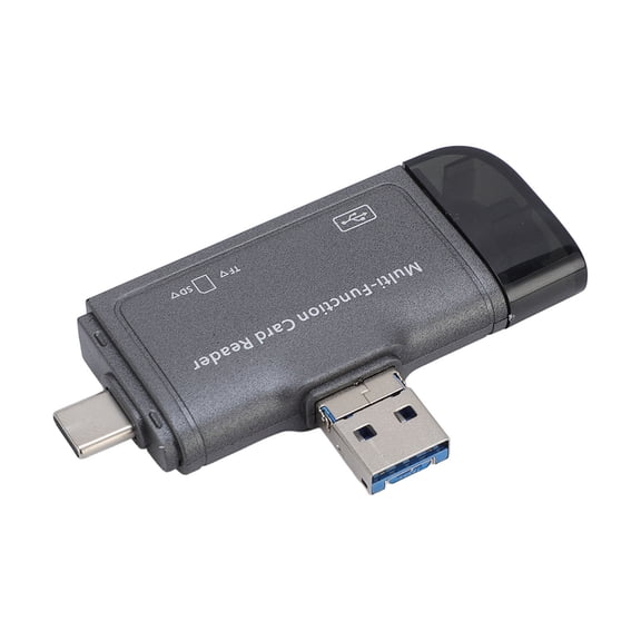 Rupoun Multifunctional USB 2.0 Memory Card Reader for SD Micro SD TF Cards, Max 512GB Support (5.91 inches / 15 cm)