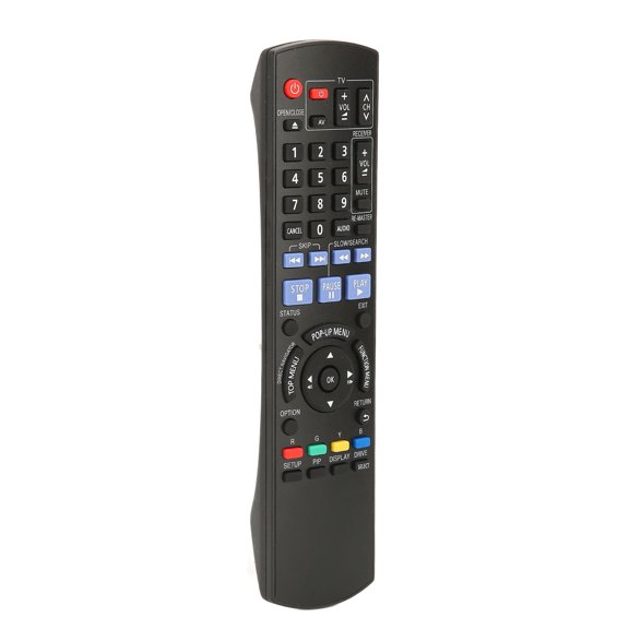 Rupoun N2QAYB000511 Disc Player Remote Control Replacement for Panasonic Blu-ray Players DMP-BD601K DMP-BD80 DMP-BD60 DMP-BD601, Advanced Wireless IR Controller (10 Inches / 25.4 cm)