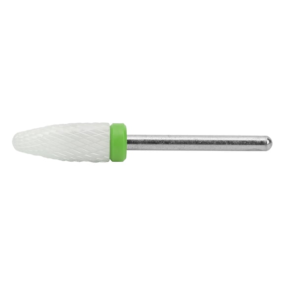 Rupoun Nail Drill Bit Corn Head Ceramic Grinding Machine Accessory Coarse Green 0.24 inches / 6 mm