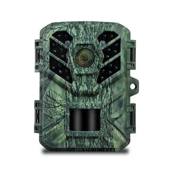 Rupoun Night Vision Wildlife Trail Camera with Motion Activation, 1080p Video Photo Monitor, IP65 Weatherproof 0.2S Trigger Speed for Outdoor Use