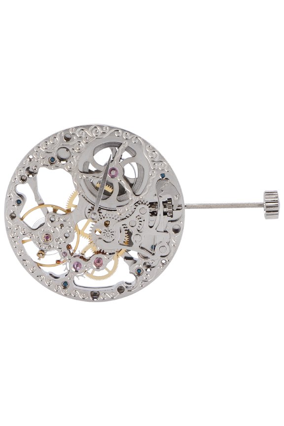 No.6498 Hollow Mechanical Watch Movement Repairing Maintenance Replacement Accessory Tool, 6 O'clock Small Second Hand, Alloy Material, Silver, 1.5 inches / 3.7 cm