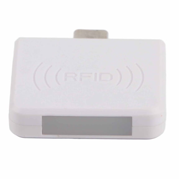 Rupoun Non Contact Smart Card Reader High Frequency ID Mobile Phone Mini Type C White Exquisite Durable Scratch Resistant Frosted Surface Plug and Play External Drive for Android Windows