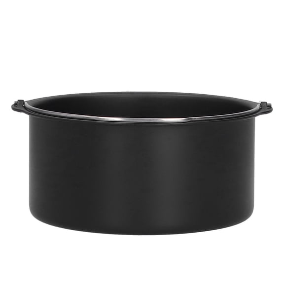 Rupoun Non-Stick Carbon Steel Cake Barrel, 7 Inches (17.8 cm) Round Baking Tray Air Fryer Accessory, Heavy-Duty Universal Bakeware Cake Pan for Electric Fryers and Steamers