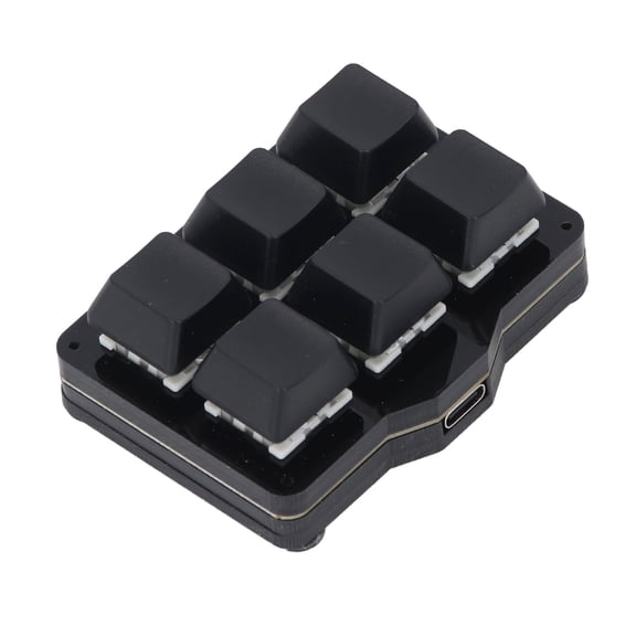 Rupoun One Handed Macro Mechanical Keyboard Support NKRO 6 Programmable Keys USB Gaming Keypad (9.06 inches / 23 cm)