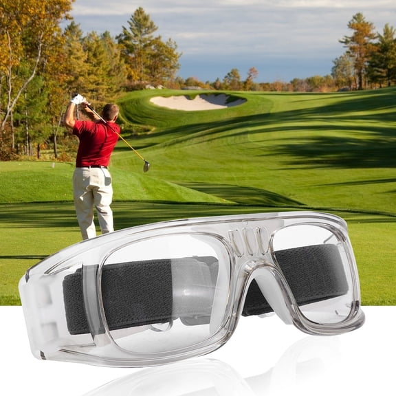 Rupoun Outdoor Sports Goggles Protective Glasses Frame for Basketball Football Golf Transparent Gray Clear Lens Unisex