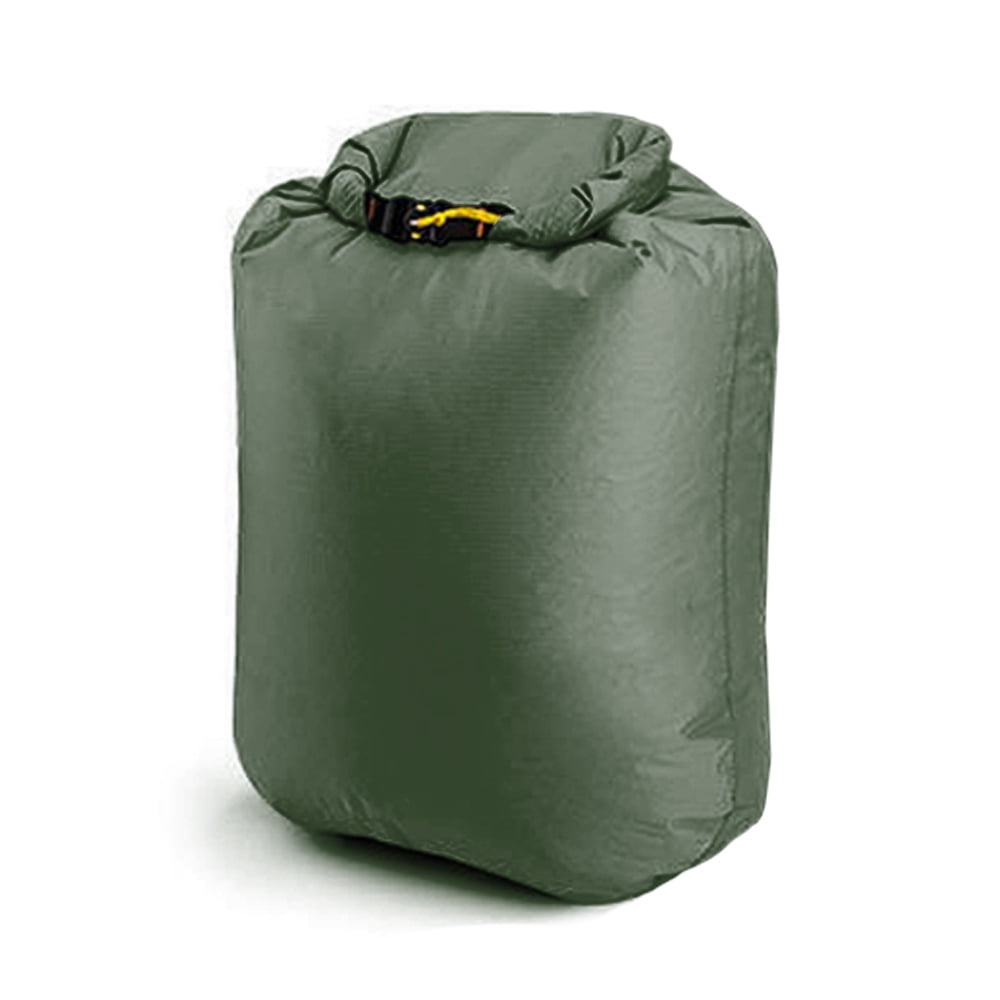 Rupoun Outdoor Waterproof Dry Bag Silicon Coated Nylon Camping Drifting Swimming Clothes Storage Sack in Green L (7.87 inches / 20 cm) Lightweight & Easy Clean Ideal For River Trekking