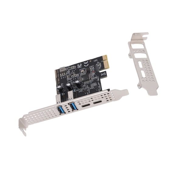Rupoun PCIe to USB 3.2 Gen 1 Expansion Card 5Gbps Bandwidth 4 Ports (2 Type C, 2 Type A) PCI Express Adapter for Desktop PC Support Windows Linux OS X (5.91 inches / 15 cm Length)[cite: 1]