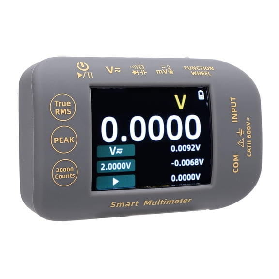 Rupoun PV Digital Multimeter 20000 Counts 2.8 Inch Color LCD Screen True RMS Rechargeable Photovoltaic Electrical Tester For Industrial Professional Use