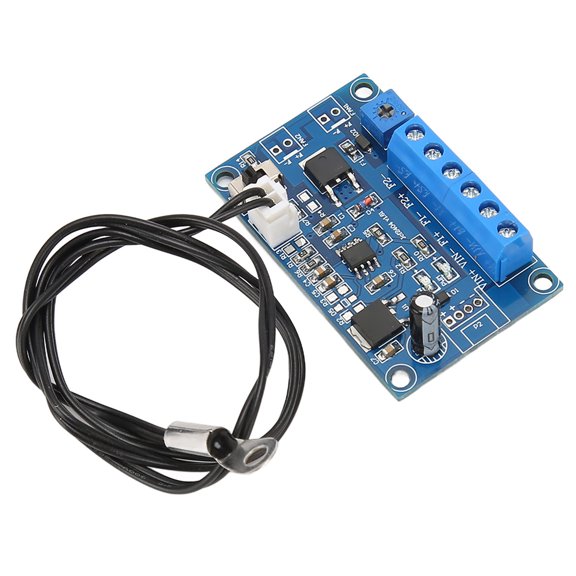 Rupoun PWM Fan Speed Controller for PC 12V/24V 2 3 4 Wire Fan Motor Adjustable Fixed Mode Temp Control 19.7in Cable Cooling Speed Governor for Desktop Computer Cases and Heat Sinks[cite: 1]