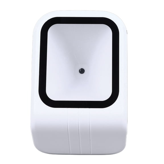 Rupoun Payment Box Desktop Scanner Voice Broadcast QR Code Scanning Equipment for Supermarket Bookstore Retail Mall White Plug and Play 2D Barcode Reader
