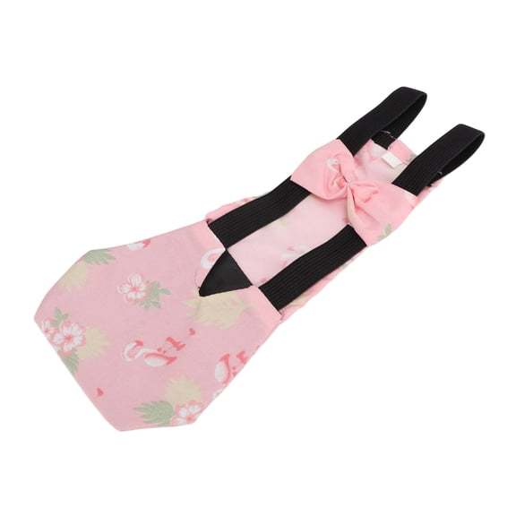 Rupoun Pet Chicken Diapers Poultry Diaper Breathable Poop Pocket for Goose Duck, Flamingo Pattern M Size (9.05 inches / 23 cm), 1 Count