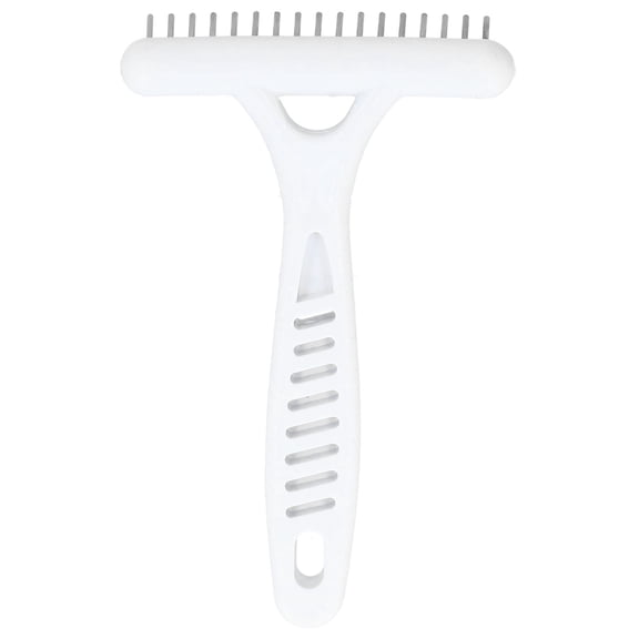 Rupoun Pet Double Row Rake Dog Deshedding Comb Undercoat Rake Pet Grooming Hair Removal Tool 5.4 inches / 13.8 cm