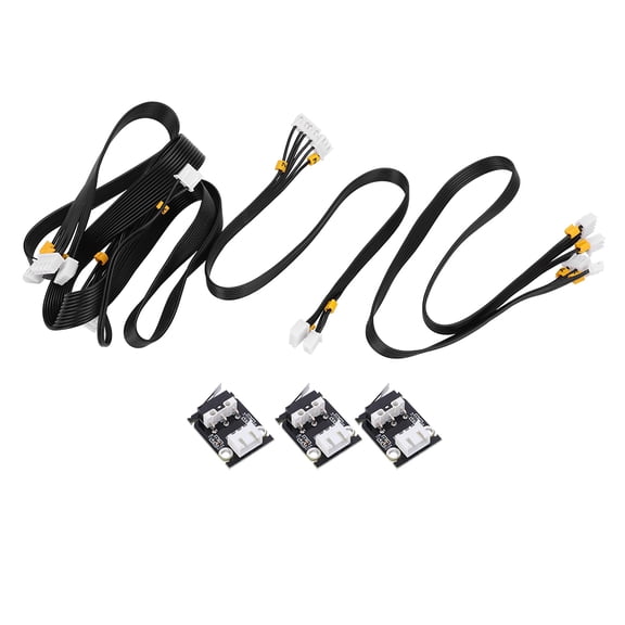 Rupoun Plastic Limit Switch Kit for Ender 3, Ender 3 Pro, 3X, 3S 3D Printer Accessories, XYZ Axis Endstop Cables Included, Industrial Quality Replacement Parts (5.51 inches / 14 cm)