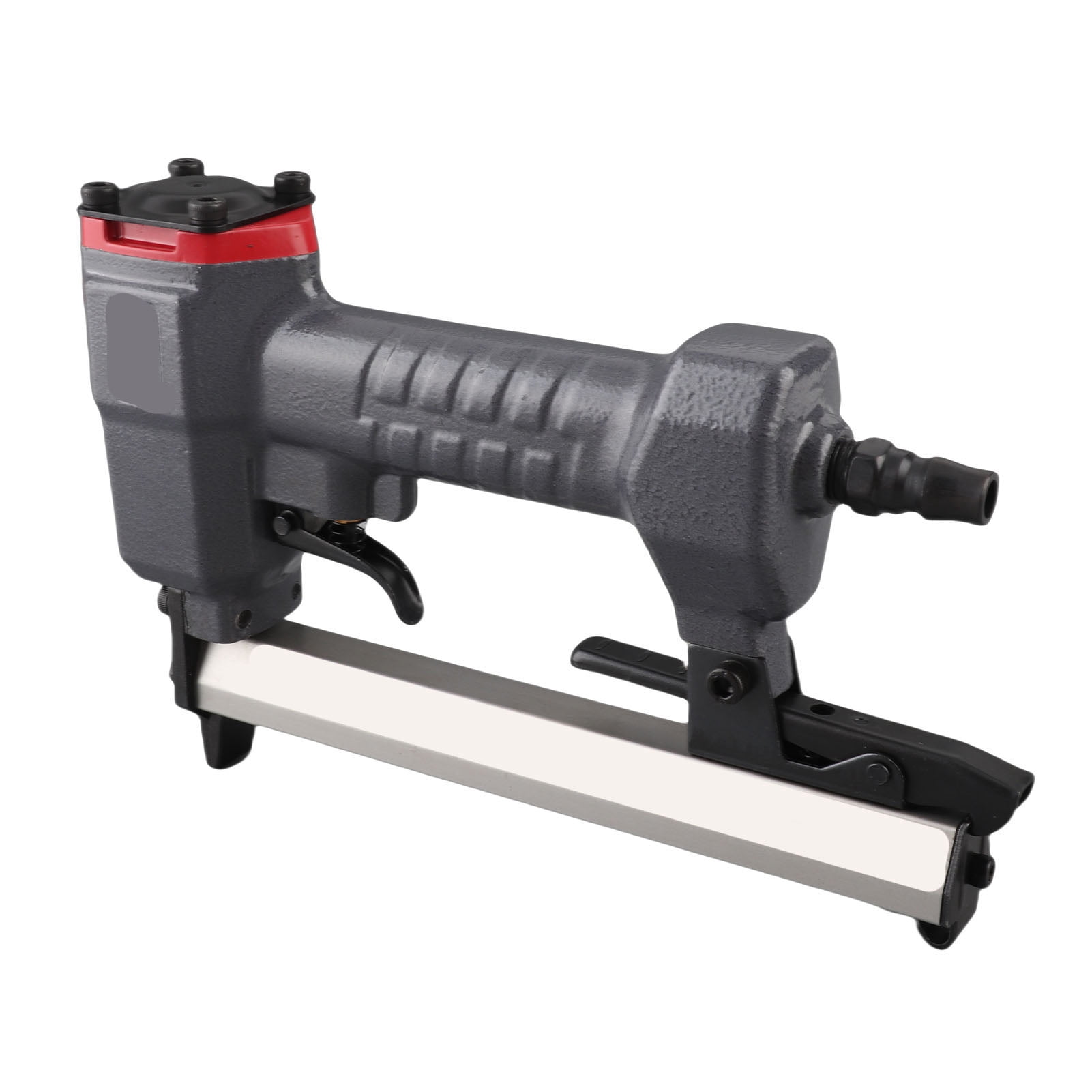Rupoun Pneumatic Nailer U-Shape Air Nail Gun for Woodworking Flooring Roofing 100-Nail Capacity (0.24-0.51 inches / 6-13 mm)
