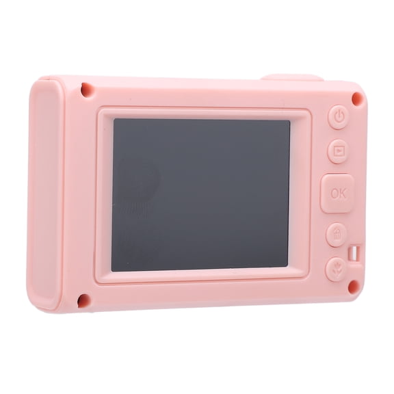 Rupoun Pocket Digital Camera Front Rear 48MP Photo HD Video Recording CCD Camera 2.2 Inch / 5.58 cm TFT Screen for Home Travel Use Pink