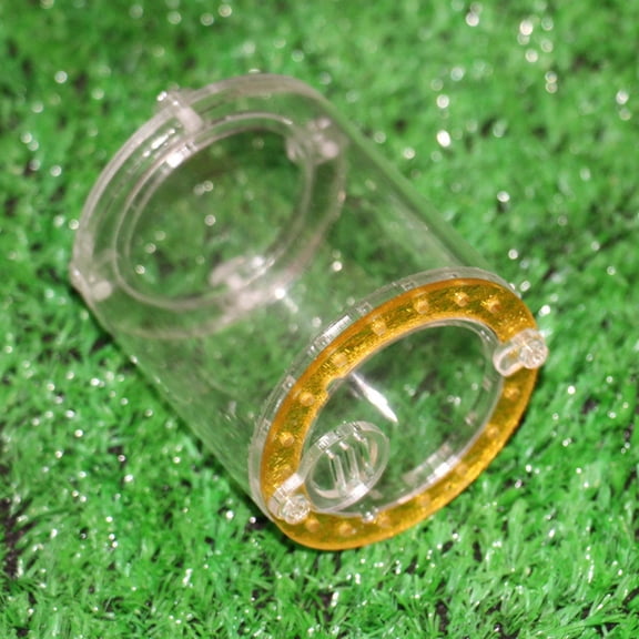 Rupoun Portable Acrylic Circular Small Animal Keeper Tank Feeding for Grasshopper Cricket (8 inches / 20.3 cm)