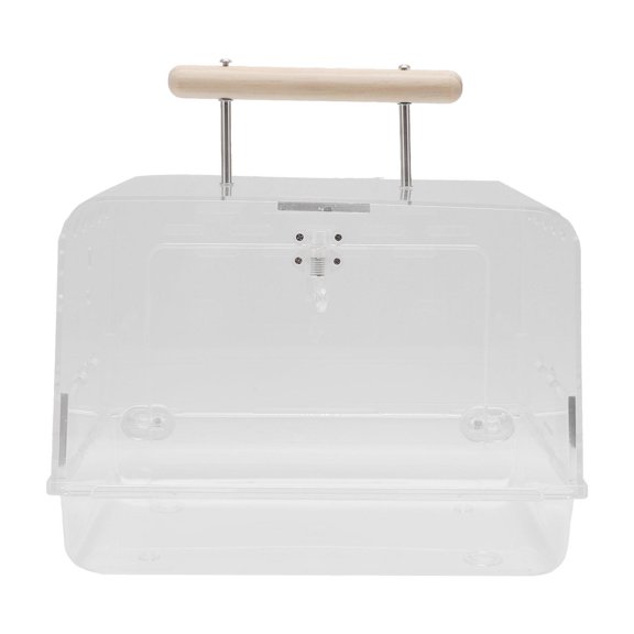 Rupoun Portable Clear Acrylic Hamster Carrier Cage  Lightweight, BiteResistant, Spacious Travel Case for Small Pets