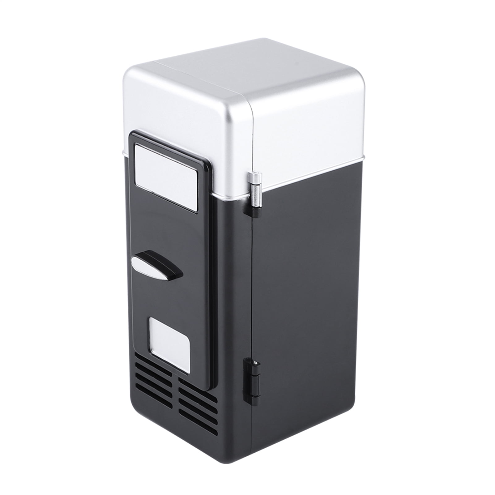 Rupoun Portable Mini USB Beverage Refrigerator Cooler and Heater for Desk Office Car, Compact Personal Fridge for Drink Cans Skincare Cosmetics, Black