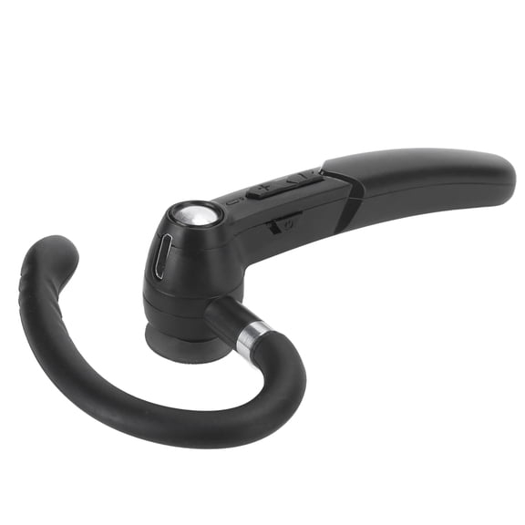 Rupoun Portable Monaural Bluetooth Headset Earphone High Compatibility V5.0 Wireless Hands-Free Calling Noise Cancelling Audio Equipment, Black, 1.76 oz / 50 g